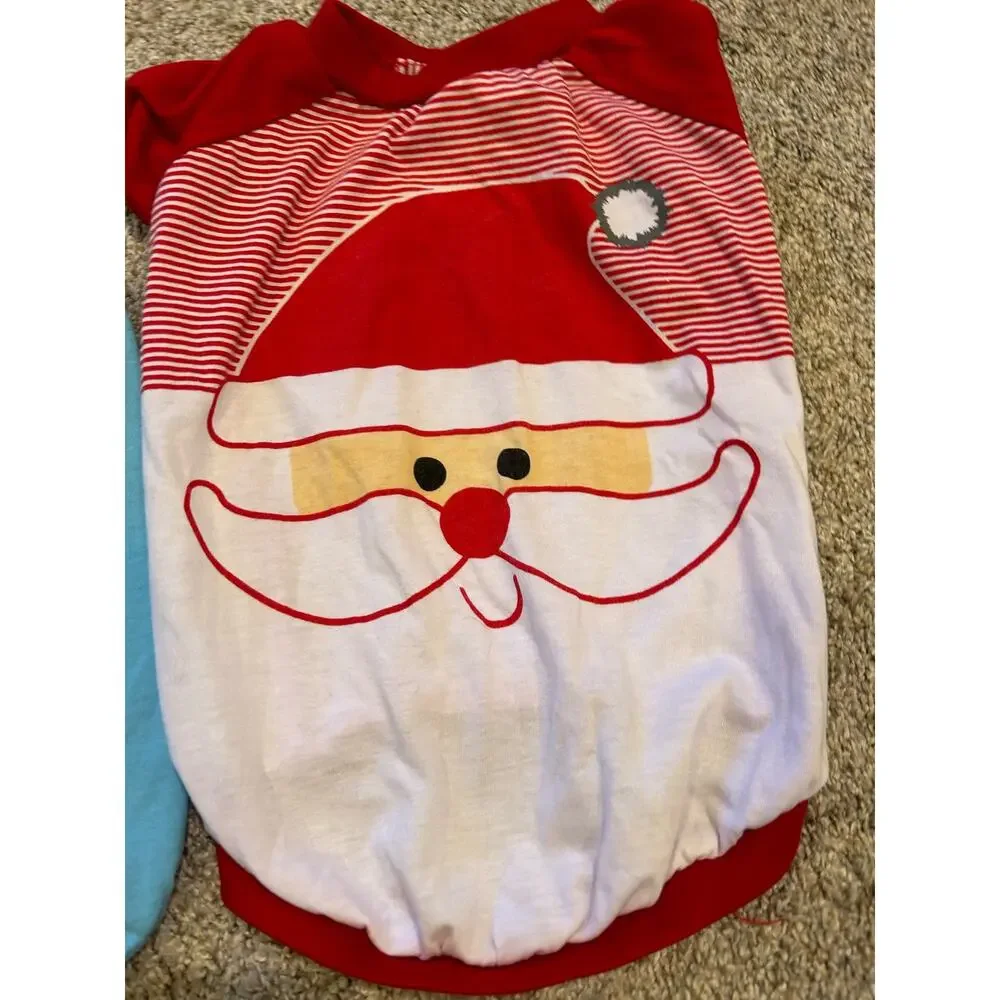 2 pack Dog Christmas Shirts Great Used Condition
